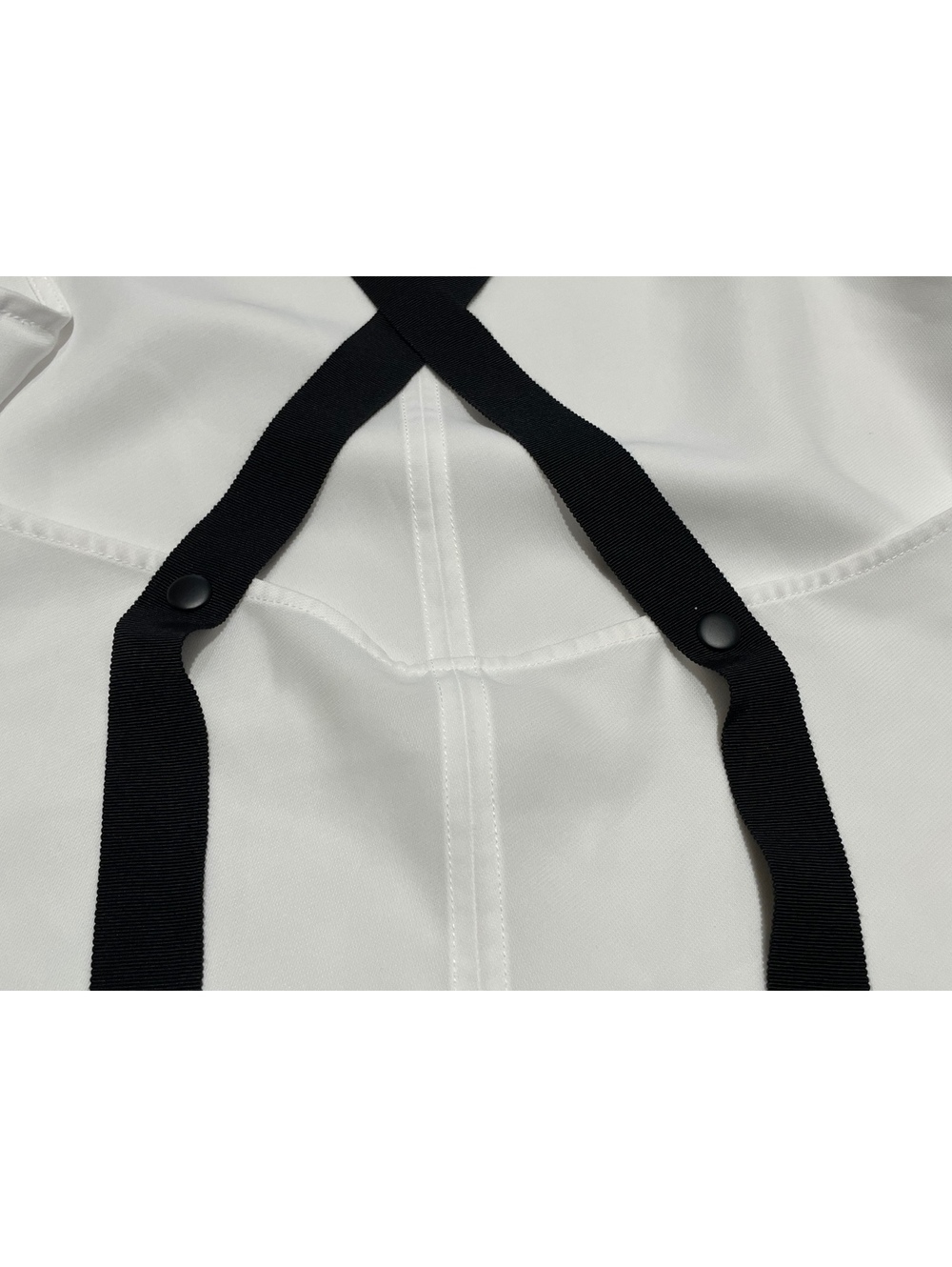 Armani Exchange White Sleeveless Tank Top with Black Strap Detail - Picture 7 of 14